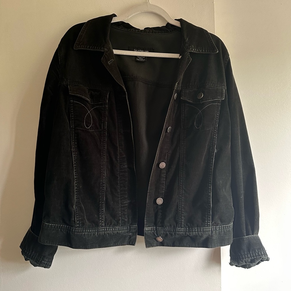 Calvin Klein Corduroy Black Jacket s